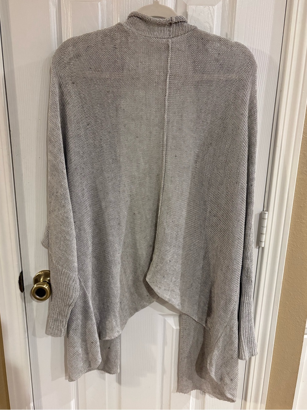 Eileen Fisher Organic Linen Open Front Cardigans Medium relaxed natural luxury - Picture 5 of 9